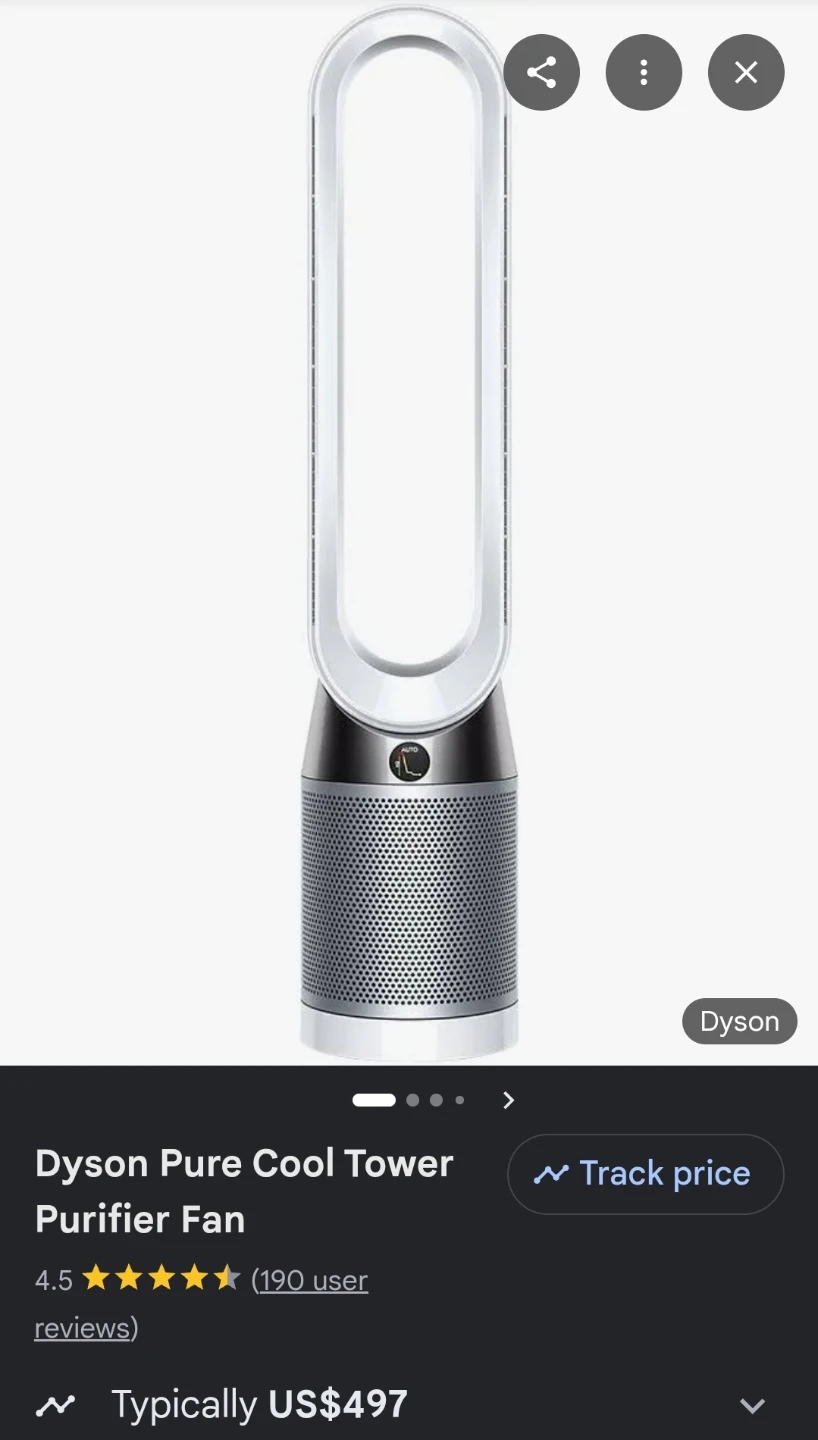 Dyson Pure Cool TP04 Tower Air Purifier and Fan - photo 3