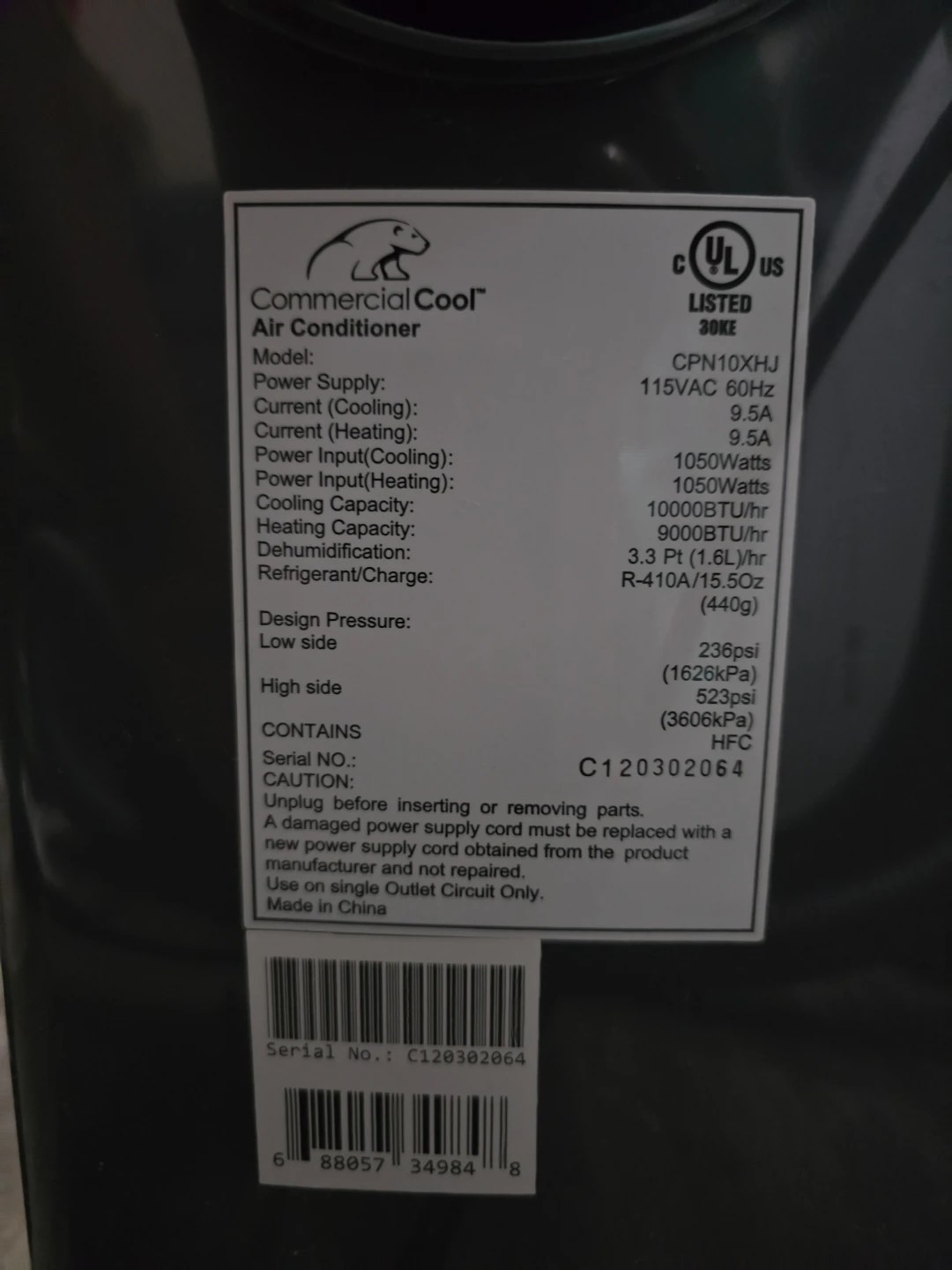 Commercial Cool Portable Air Conditioner - photo 2