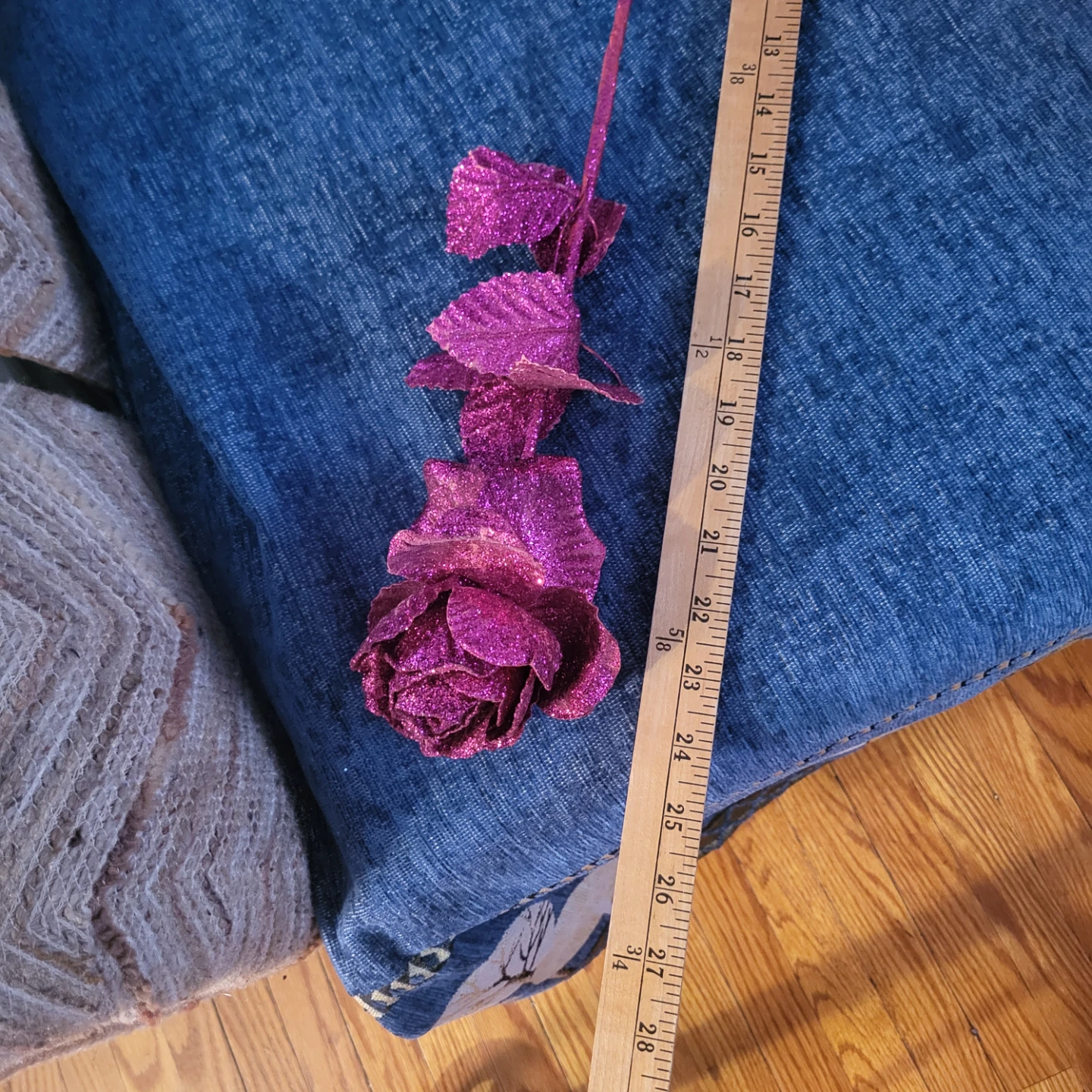Glitter Rose Decoration - photo 3