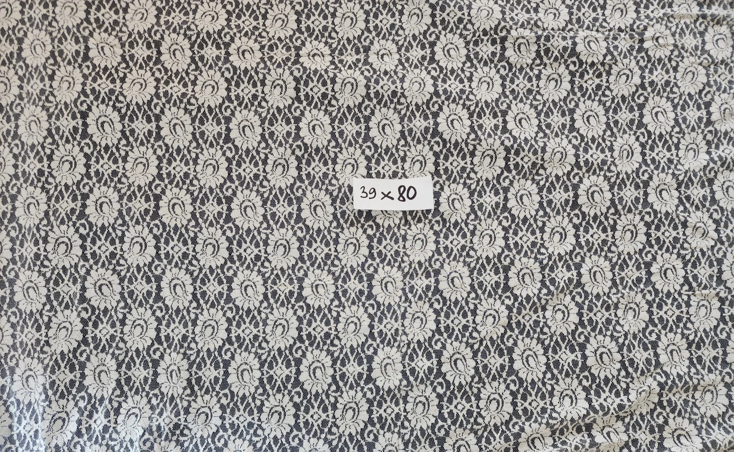 White Lace Fabric Panel