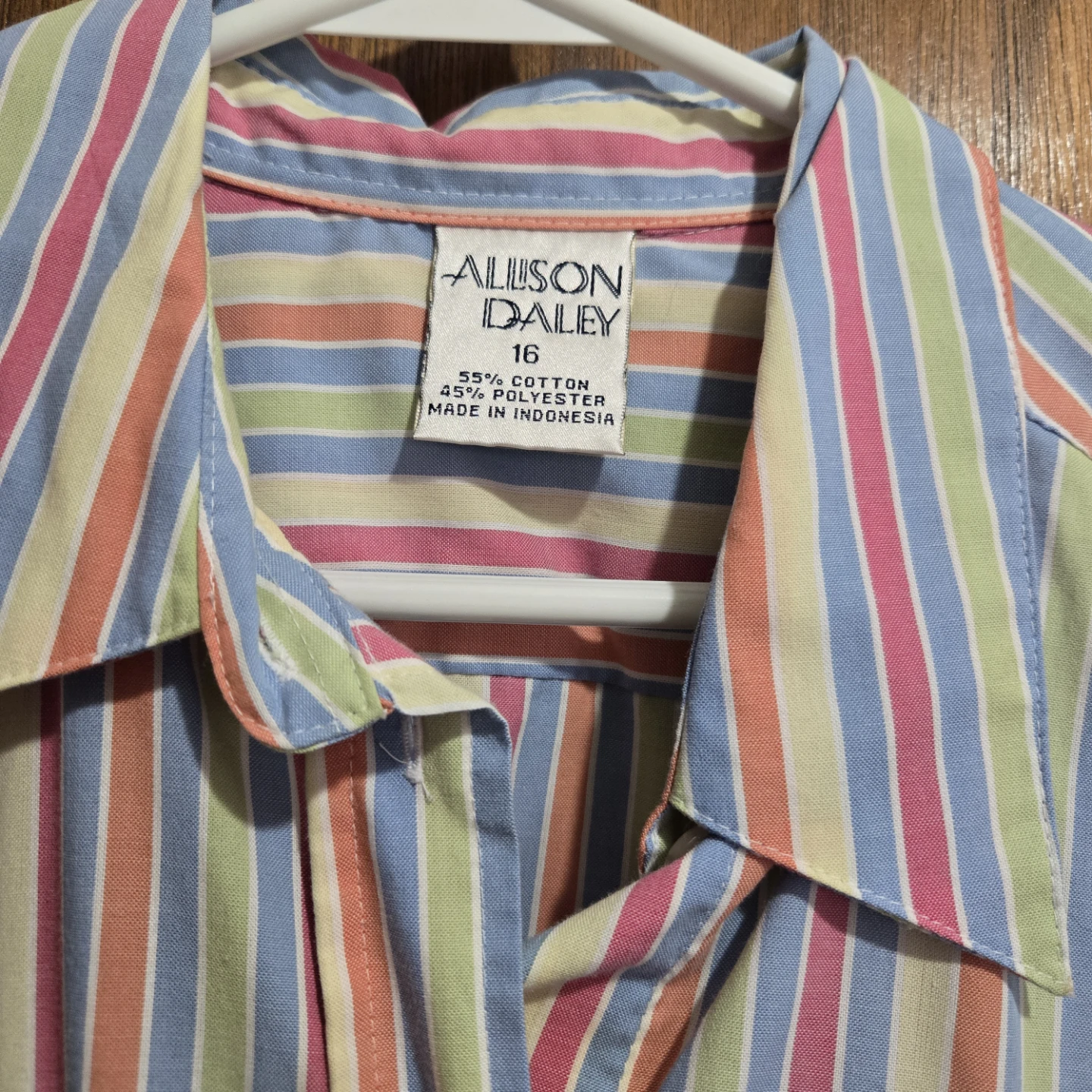 Allison Daley Striped Button-Up Shirt Size 16 - photo 2