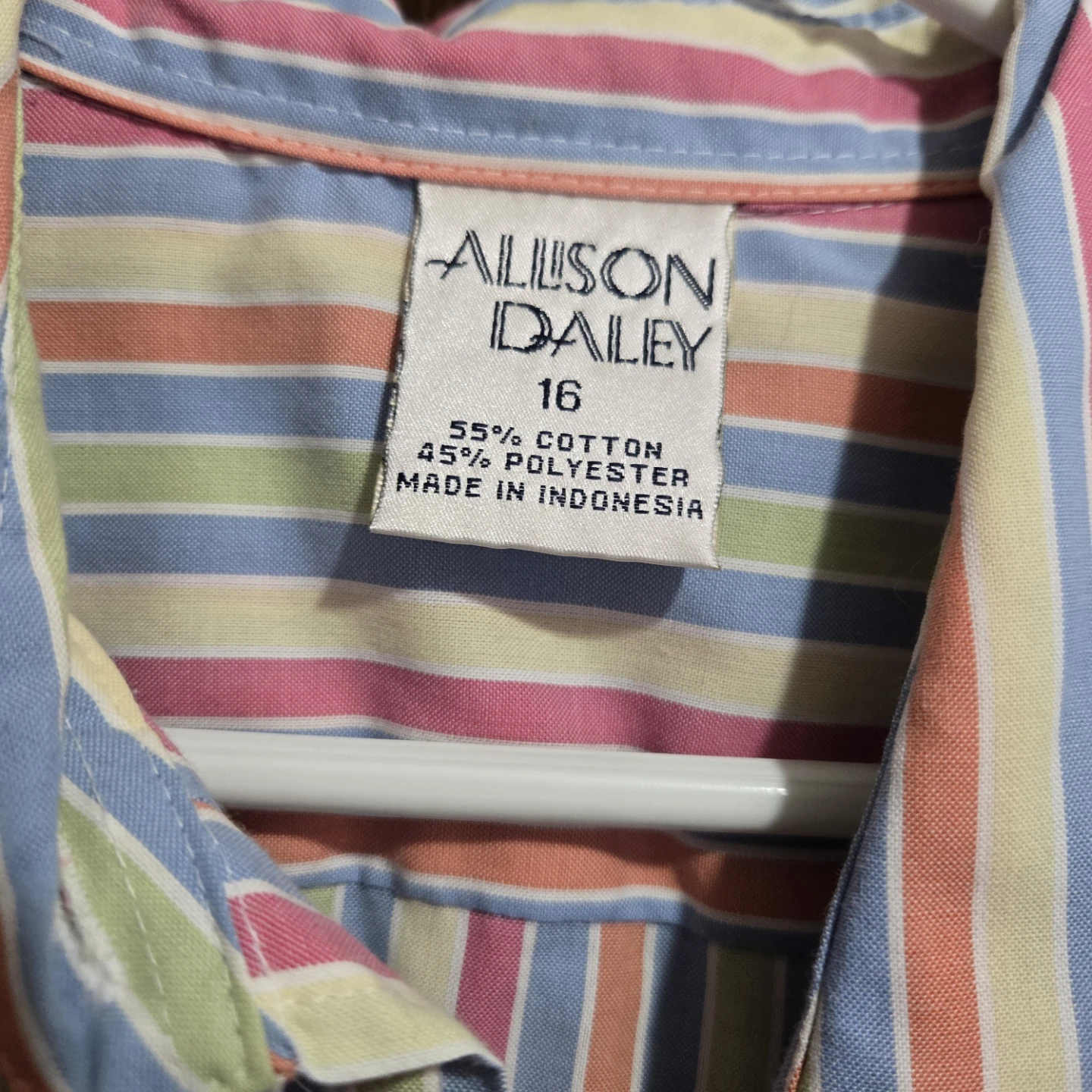Allison Daley Striped Button-Up Shirt Size 16 - photo 5