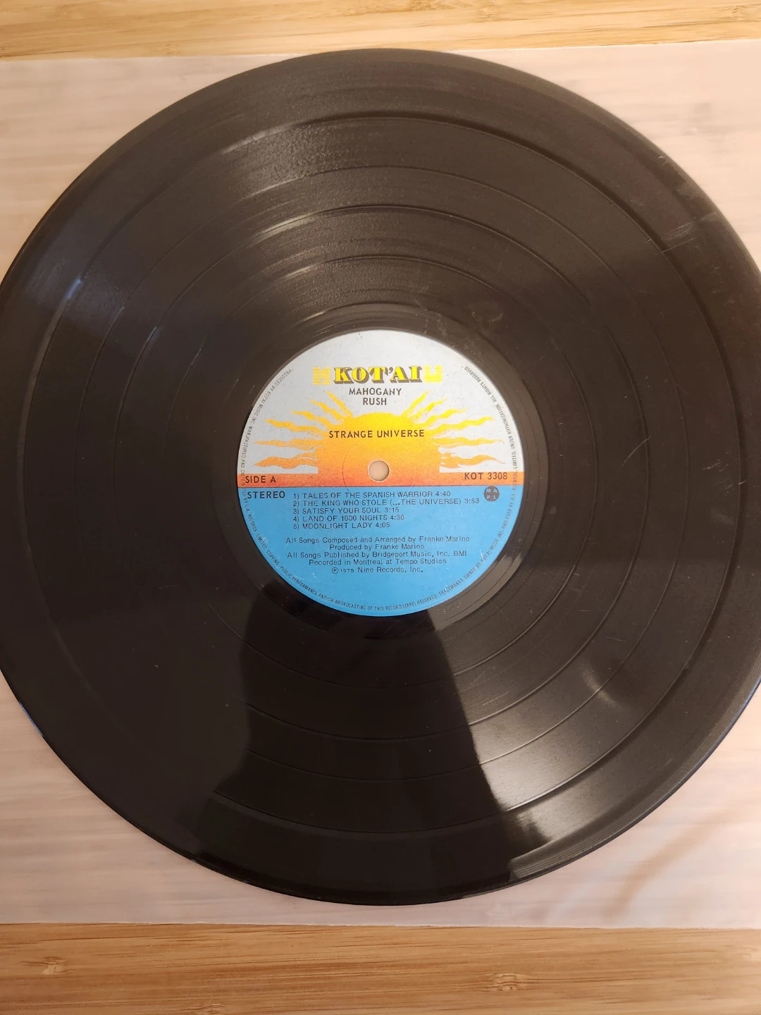 Mahogany Rush "Strange Universe" Vinyl Record