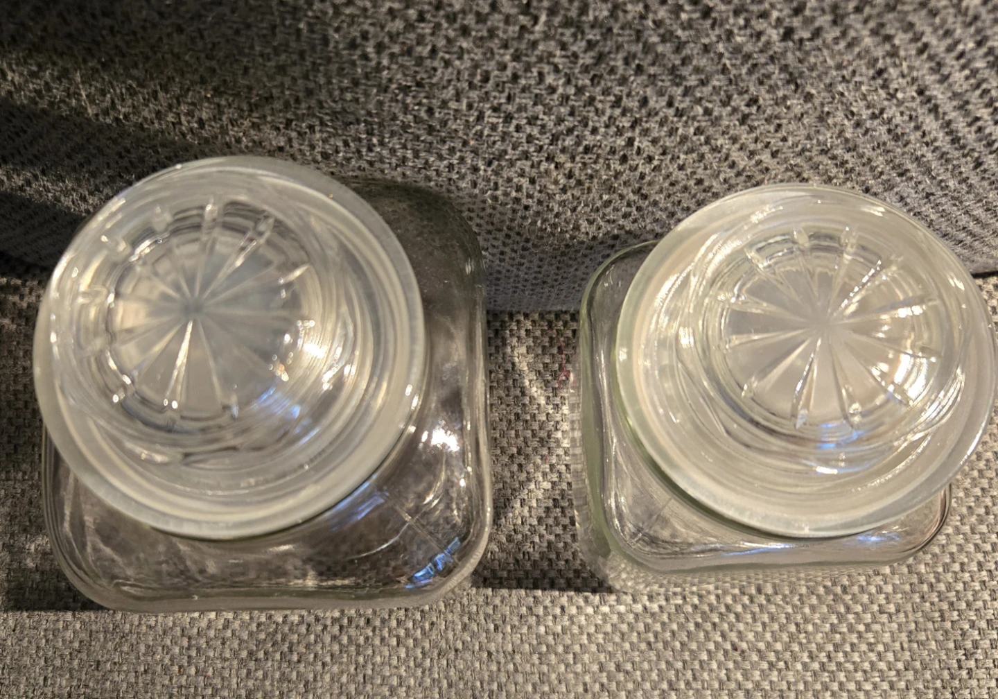 Vintage Glass Canisters with Lids (Set of 5) - photo 2