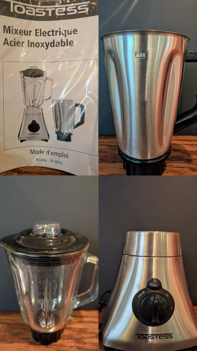 Toastess Electric Blender TB-50GS Stainless Steel