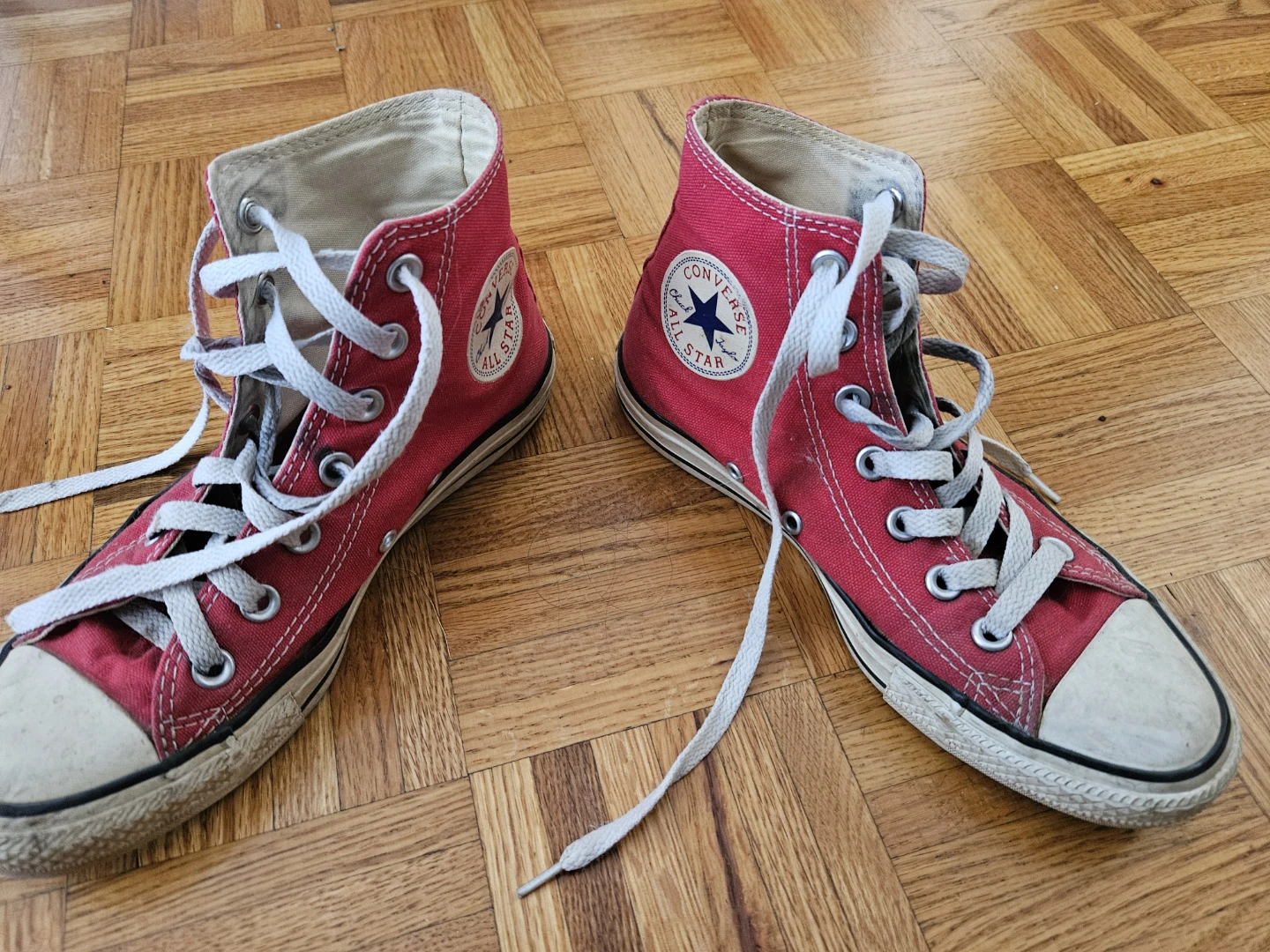 Converse All Star High Top Sneakers - Red