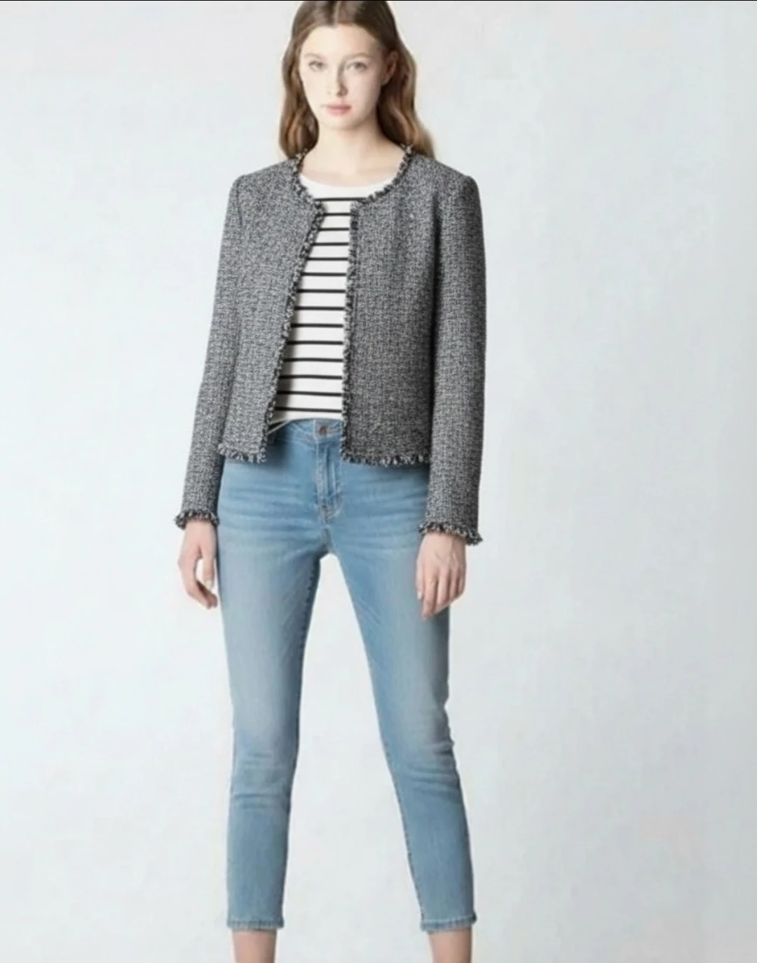 NWT Banana Republic Women's Navy Tweed Jacket ⚽