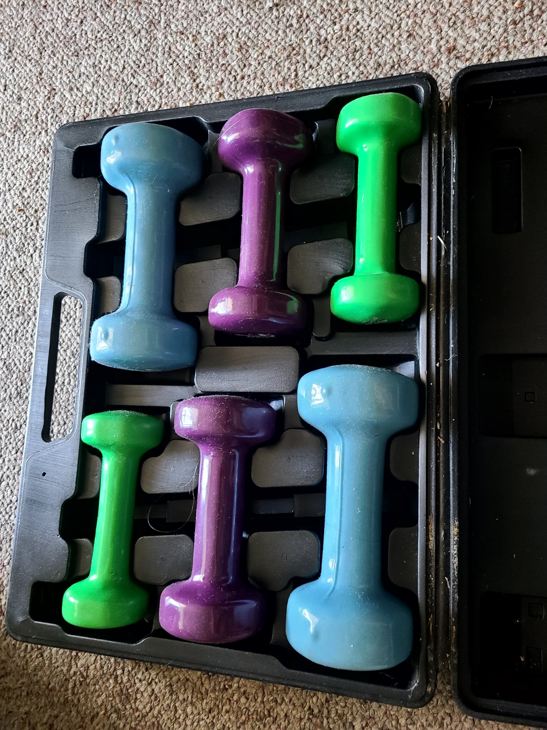 Sportex 20 lb Set of vinyl coated Dumbells - photo 2