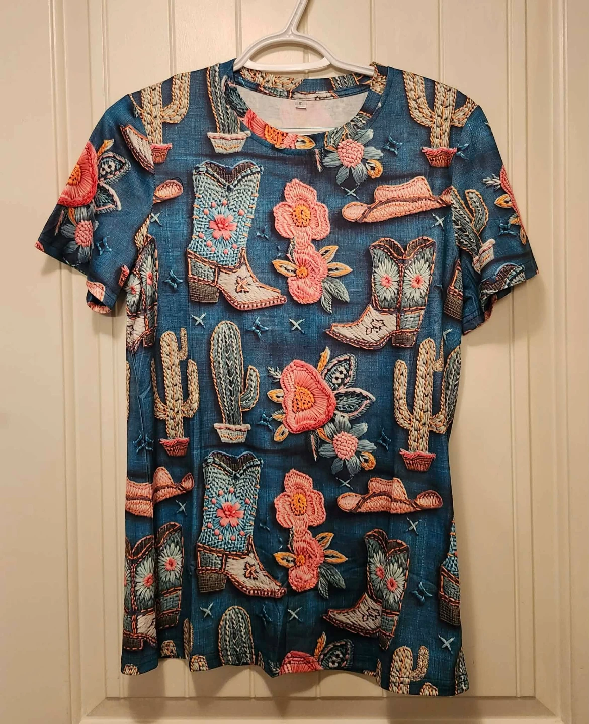 Women's 3D Digital Print T-Shirt - photo 5