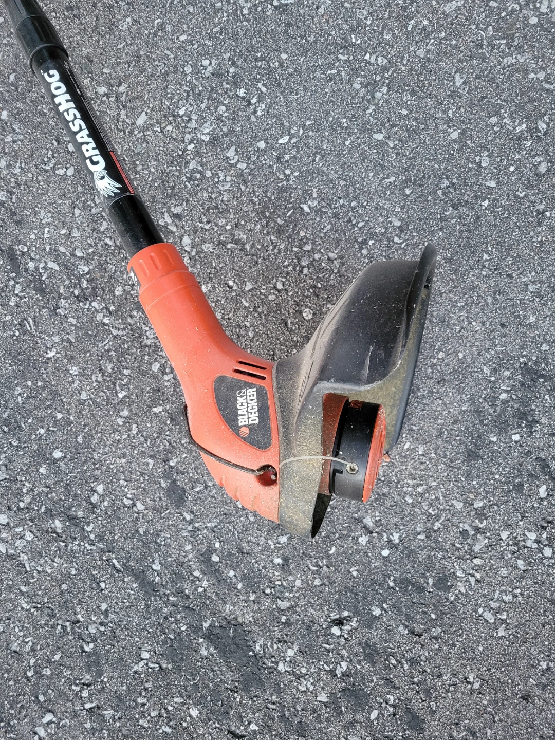 Black & Decker GrassHog electric trimmer with battery - photo 2
