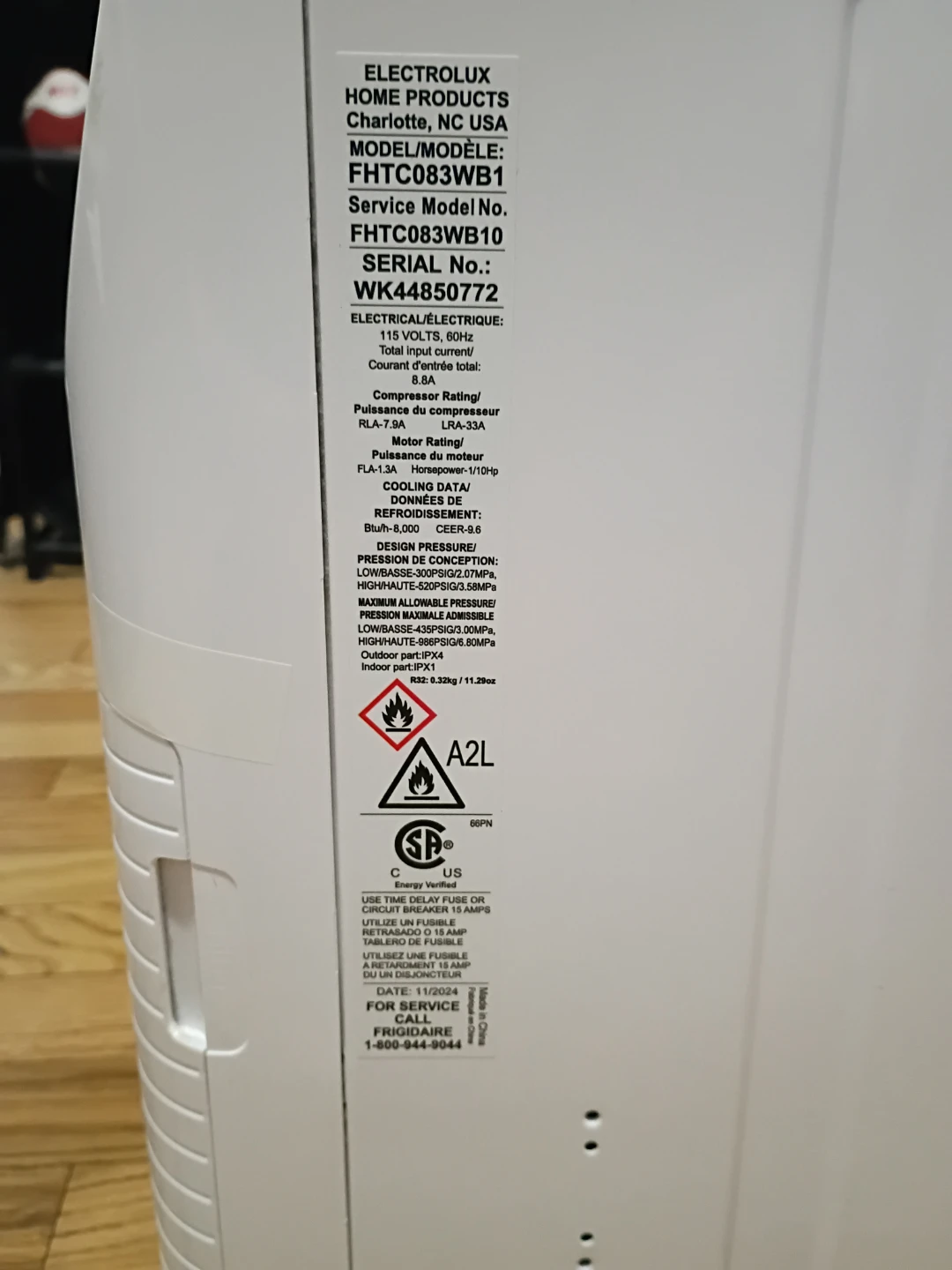 Electrolux Window Air Conditioner