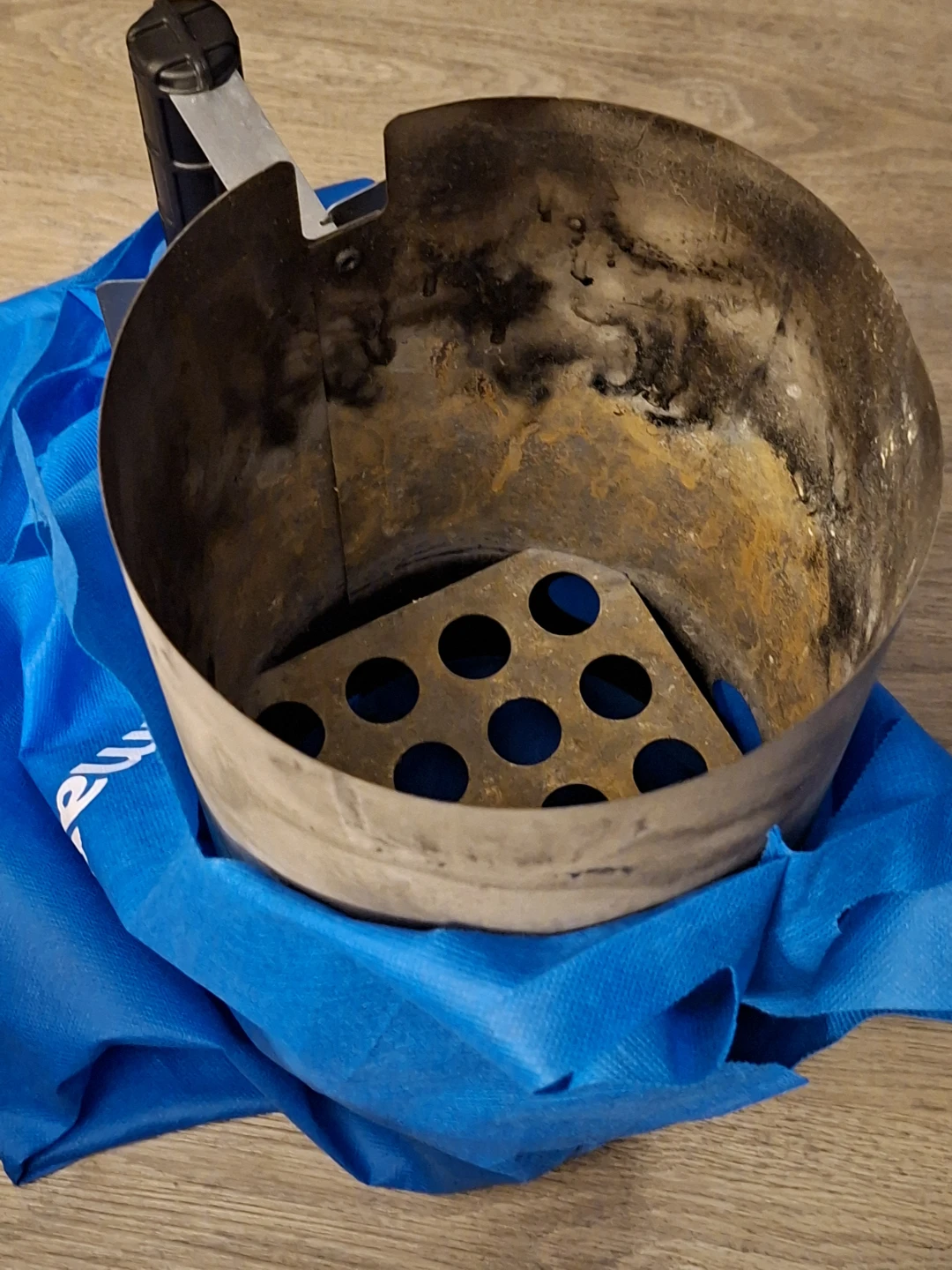 Portable Charcoal Grill and charcoal chimney - photo 2