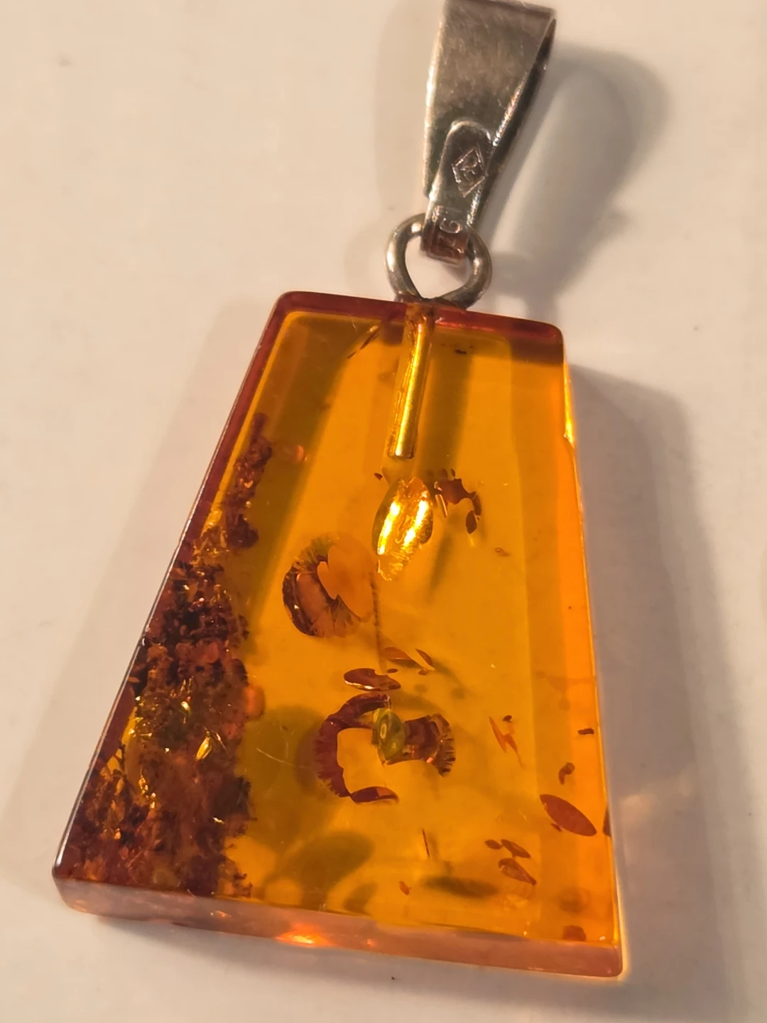 Sterling silver  925 and amber pendant s - photo 2