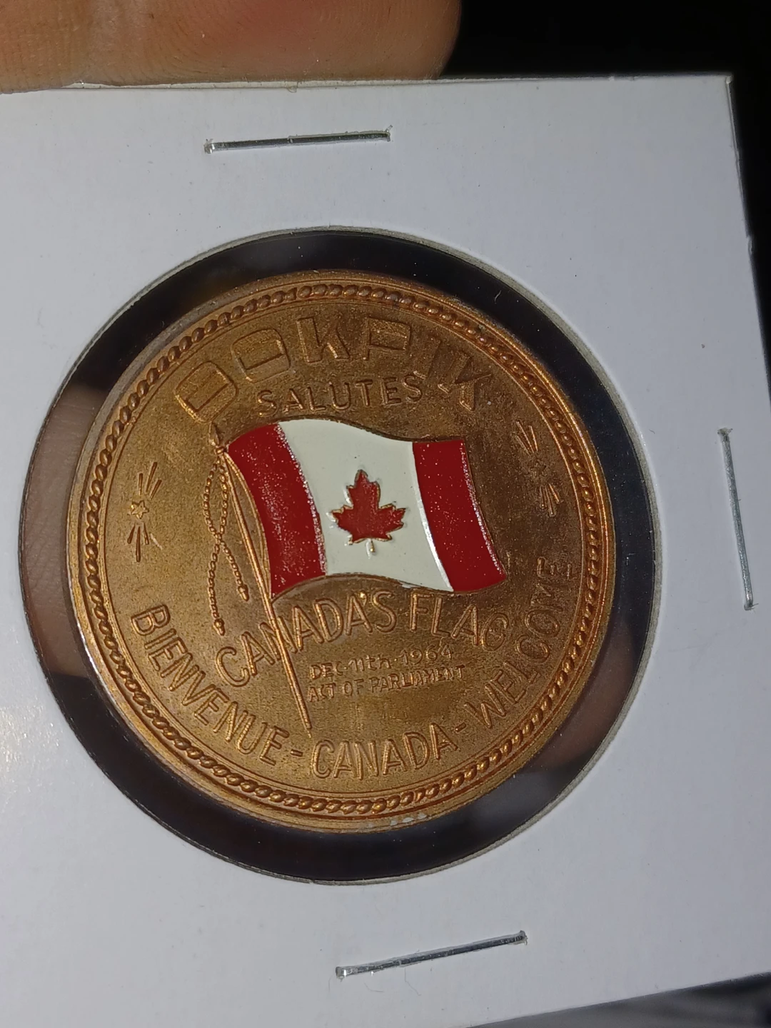 Canada Souvenir Medal - Canada's Flag