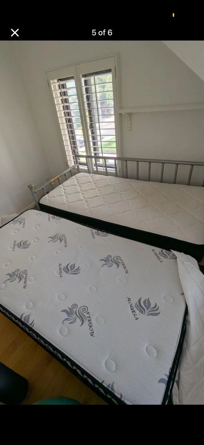 Metal Daybed with Trundle and Mattresses - photo 5