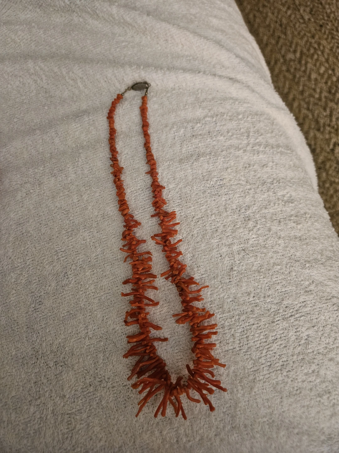 Orange Coral Branch Necklace - photo 3
