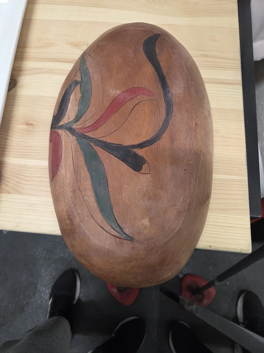 Hand-Carved Wooden Serving Tray - photo 4