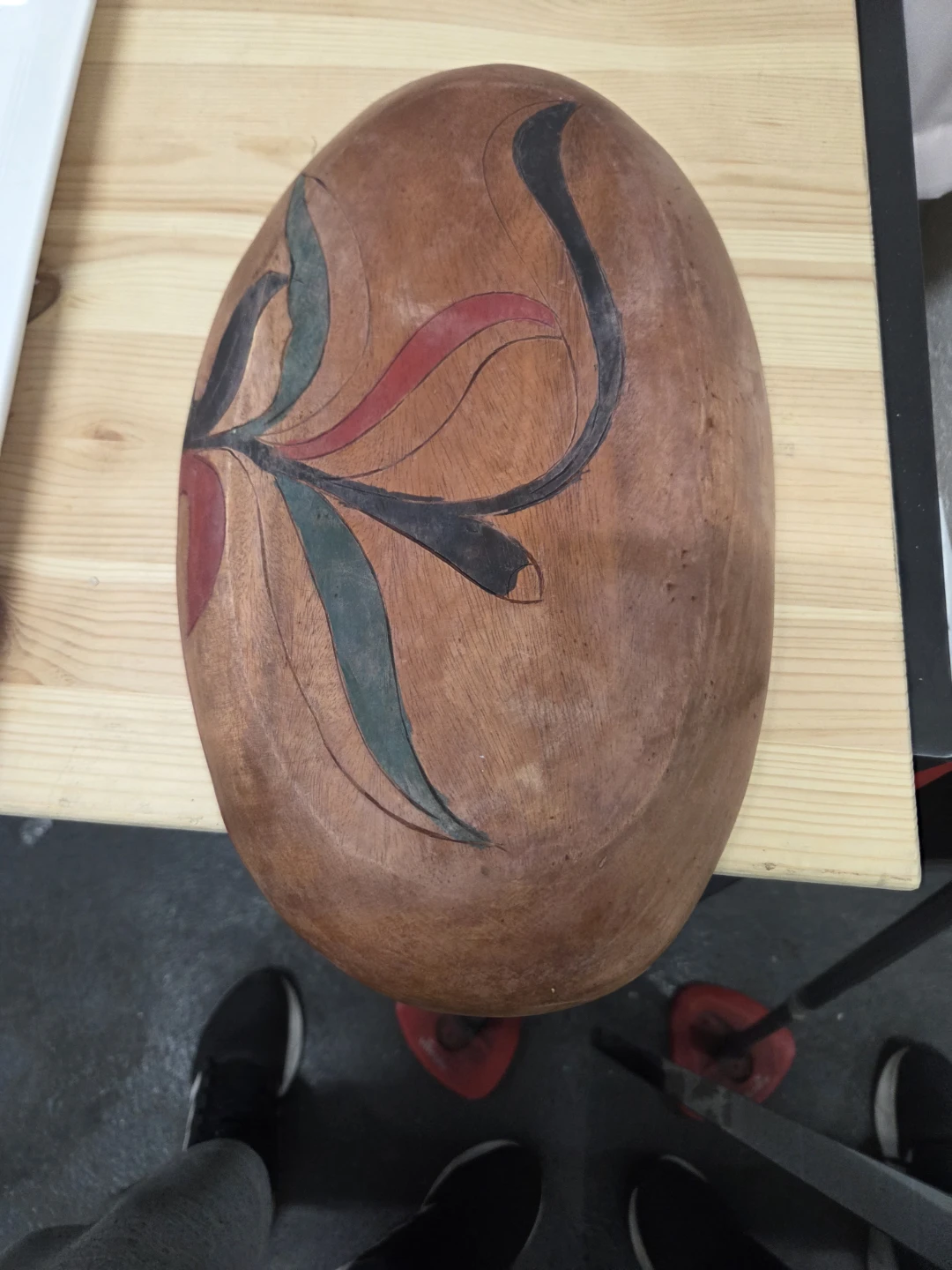 Hand-Carved Wooden Serving Tray - photo 5