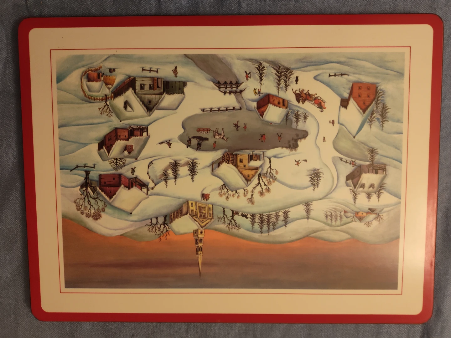 Set of 3 Winter Scene Placemats - photo 3