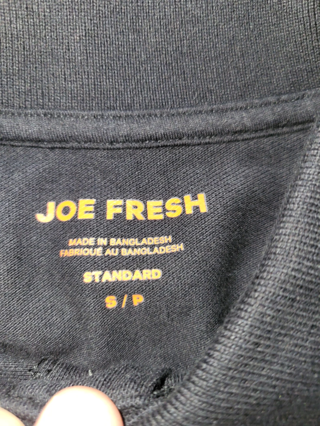Joe Fresh Black Polo Shirt Size S/P - photo 4