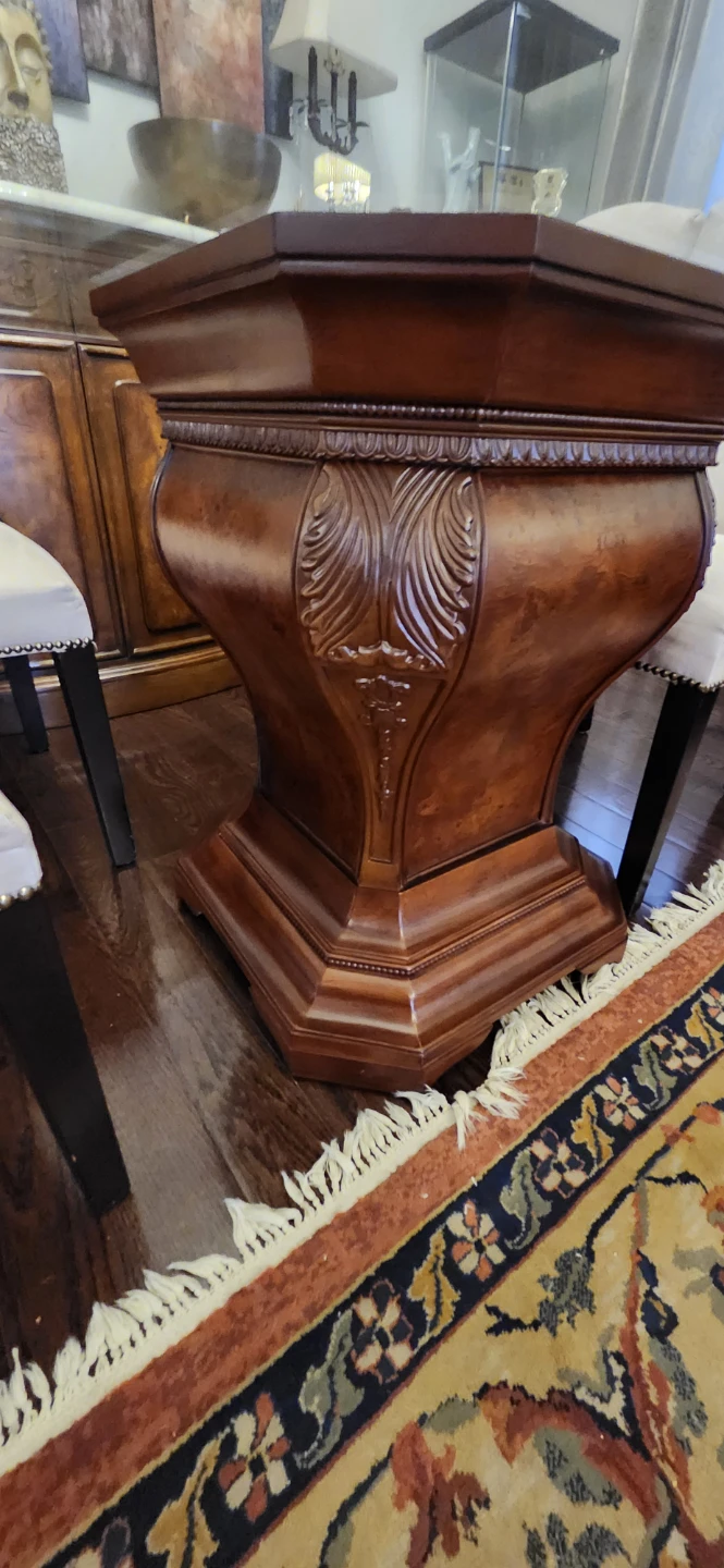 Wooden Pedestal Dining Table Base - photo 4