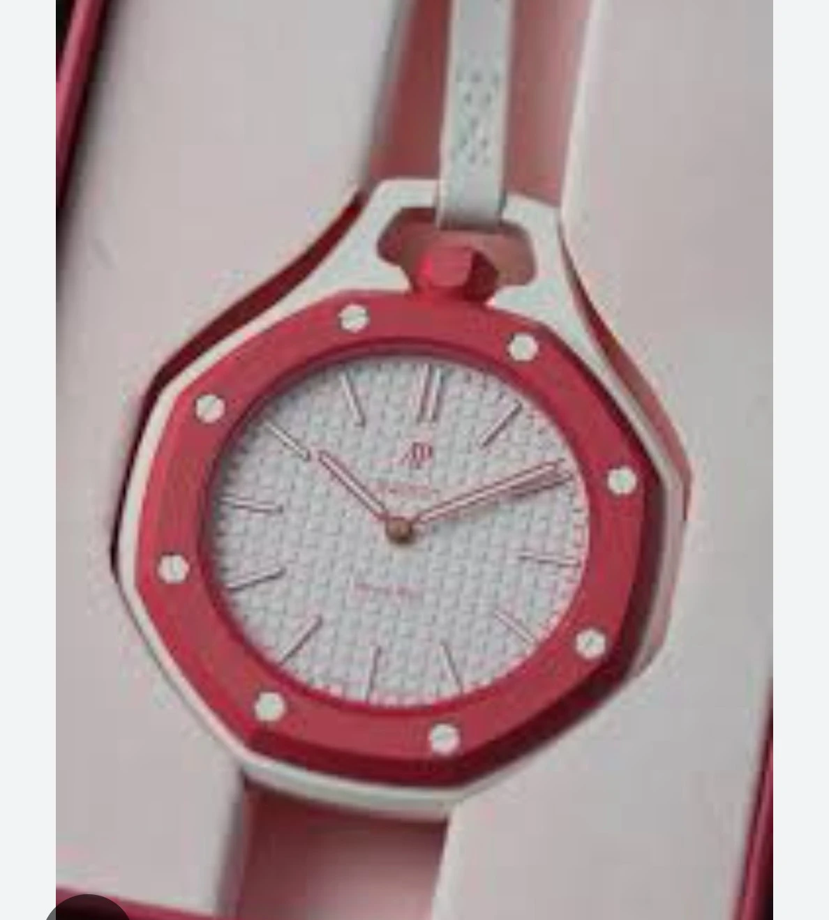 AP Swatch Otto Rosso Royal Pop watch