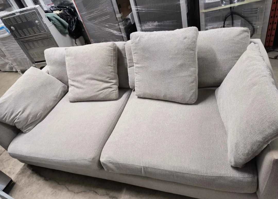Light Grey Sofa with Pillows - photo 3