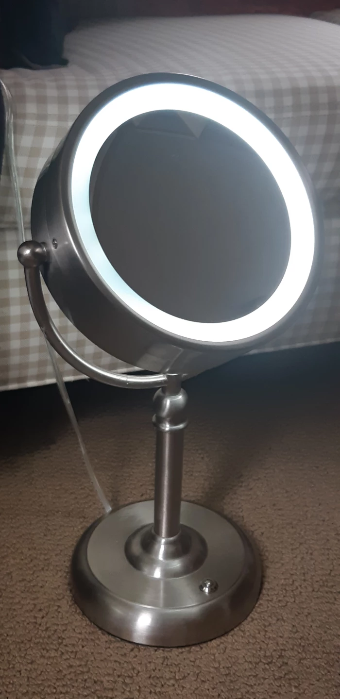 Large Lighted Makeup Mirror With Magnification - photo 2