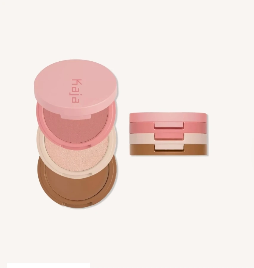 Kaja Play Bento Cream Bronzer, Powder Blush & Highlighter Trio