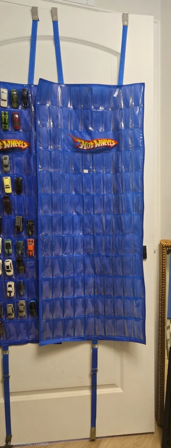 Hot Wheels Blue Storage Organizer Rack with 112 Pockets