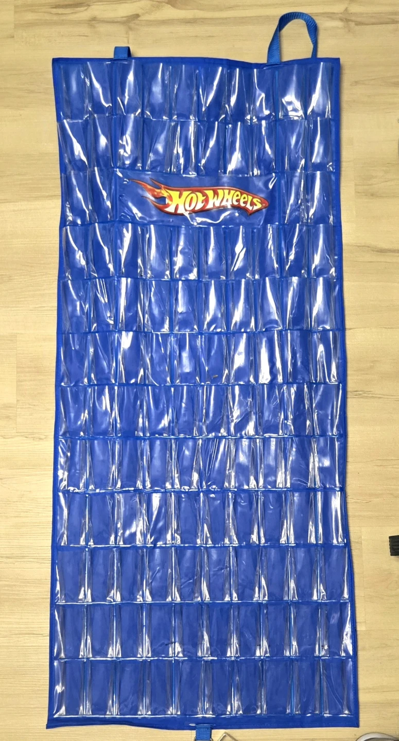 Hot Wheels Blue Storage Organizer Rack with 112 Pockets - photo 3