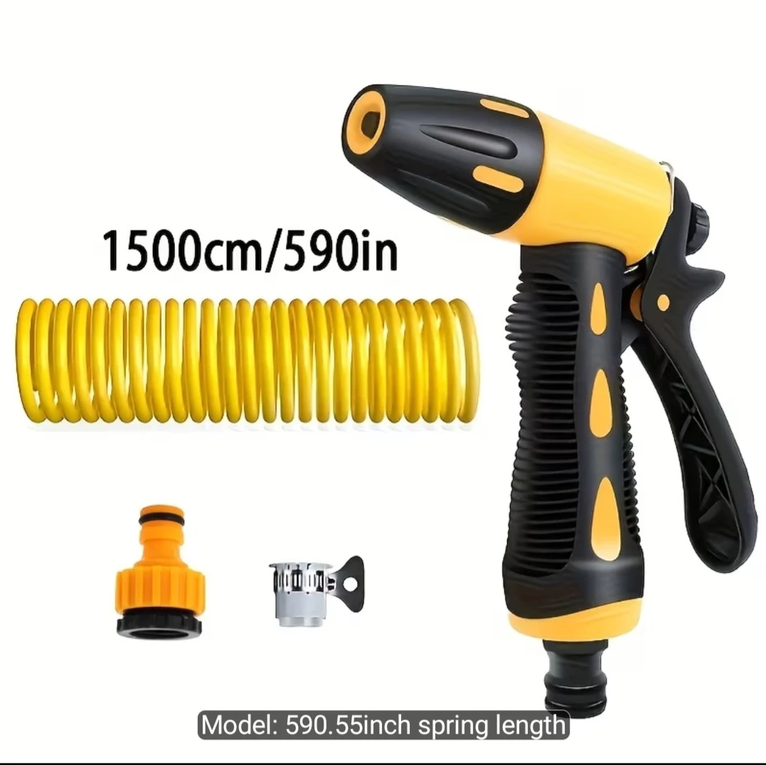 High Pressure Cleaning Gun with Coiled Hose - NEW in bag!