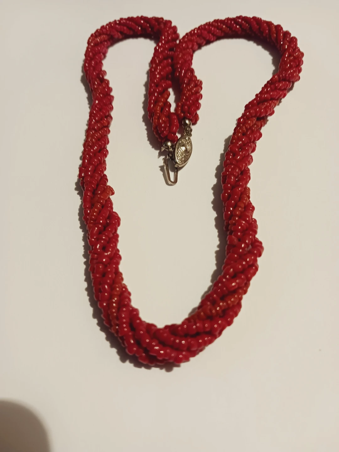 Coral  Beaded Twisted Torsade Necklace - photo 4