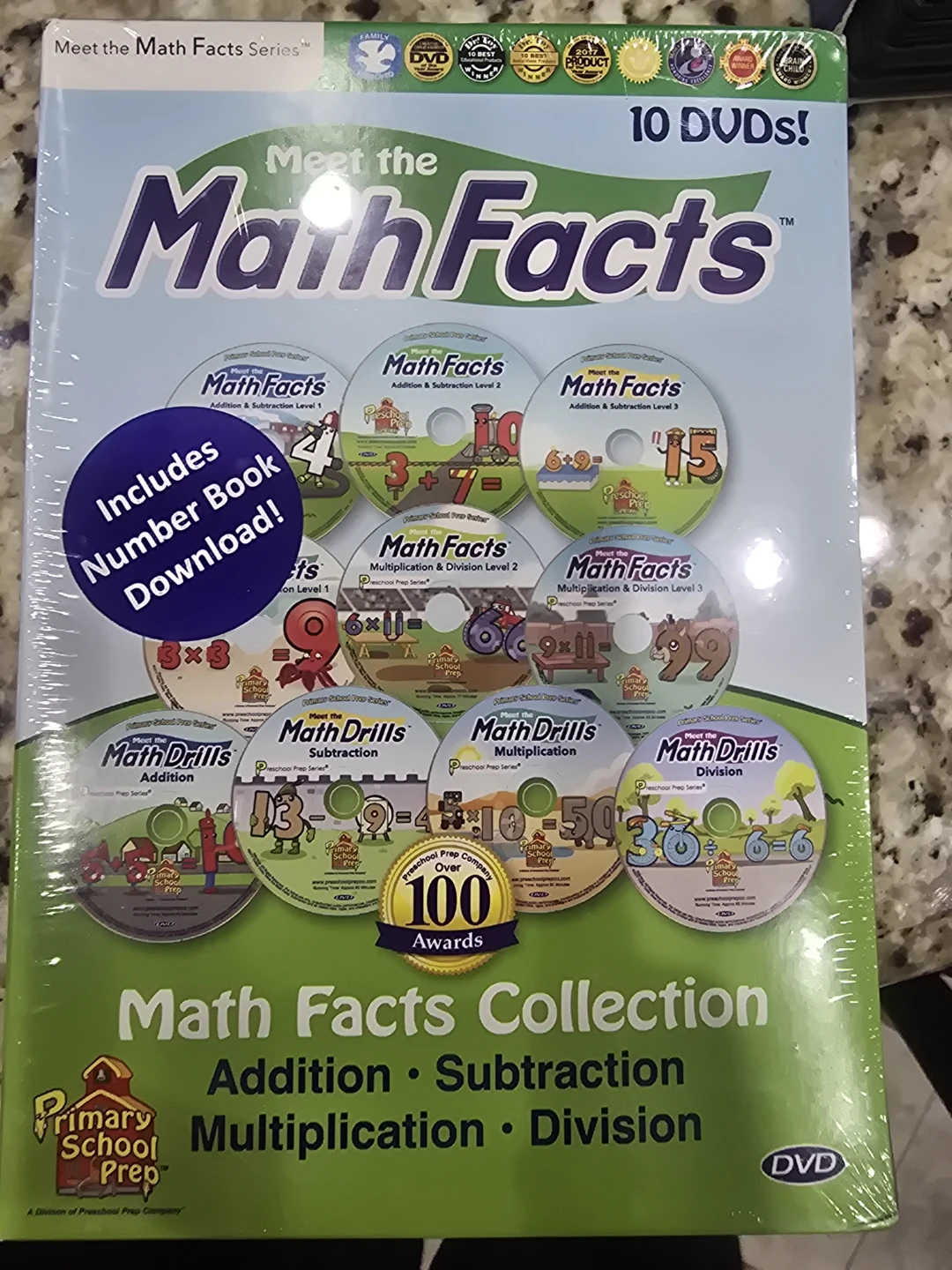 Meet the Math Facts Collection: +, -,  ×,  ÷ DVDs