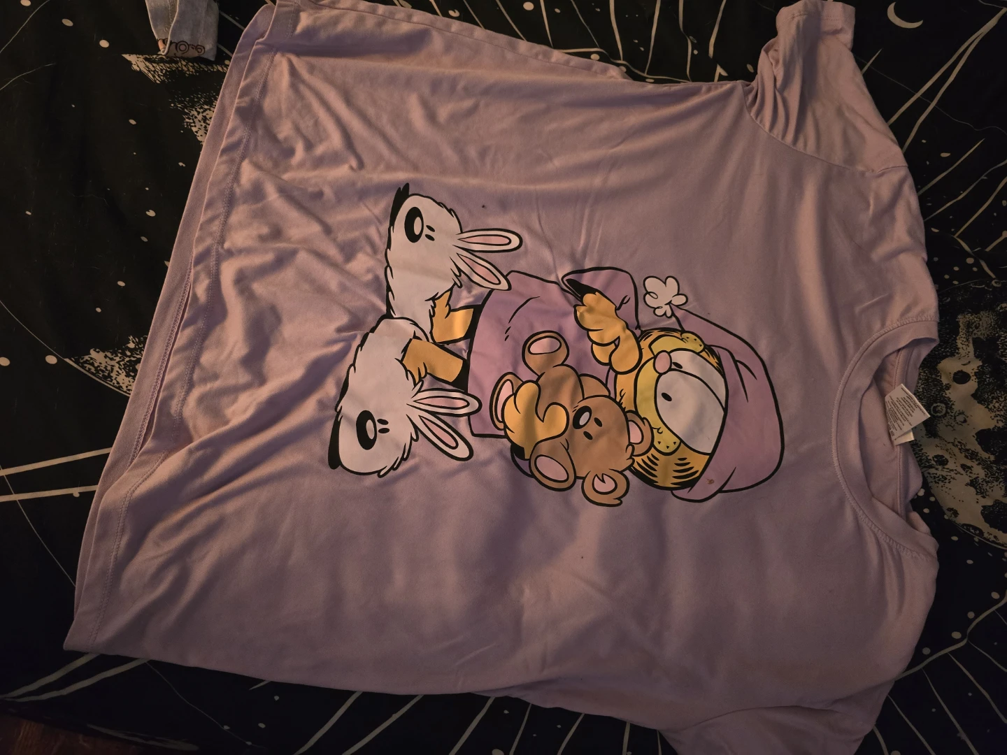 Purple Garfield & Friends Pajama Set - Size large