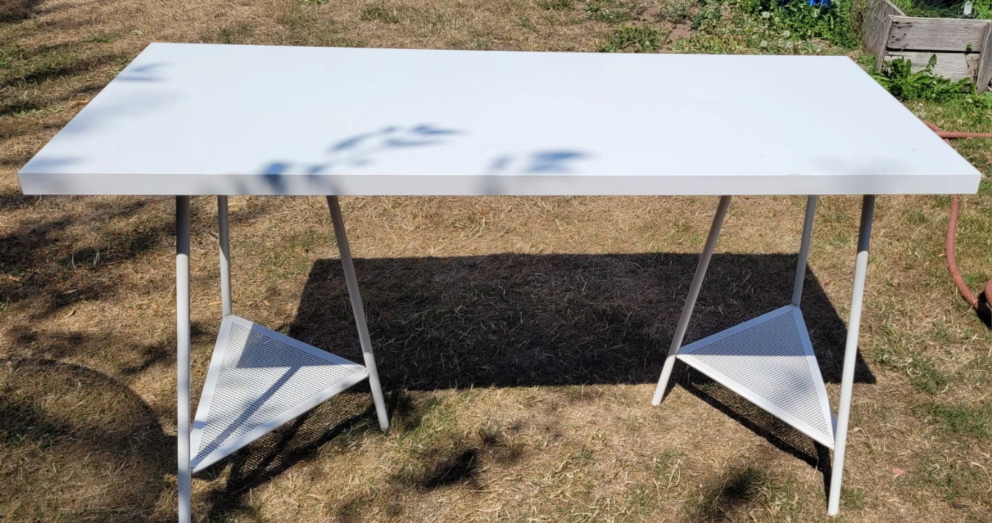 White Desk with White Frame - photo 3