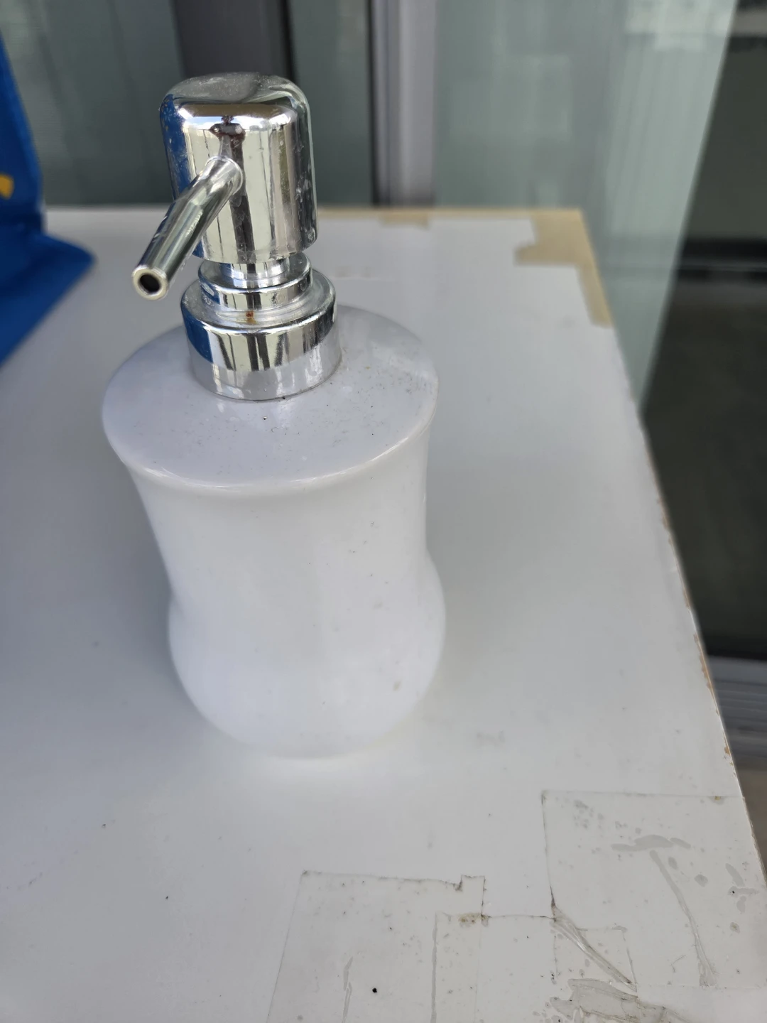 White Ceramic Soap Dispenser