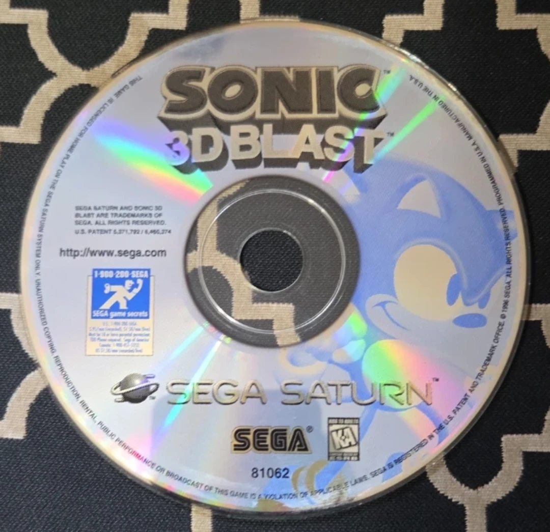 Sonic 3D Blast Sega Saturn Video Game - photo 2