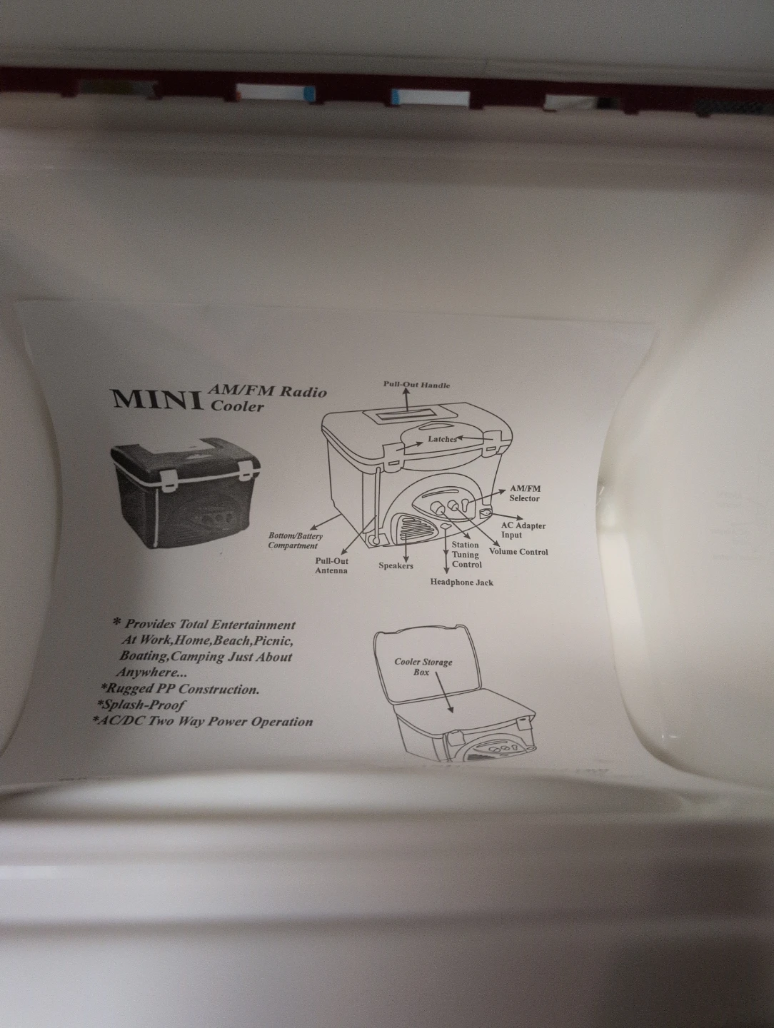Energizer AM/FM Radio Mini Cooler - photo 2