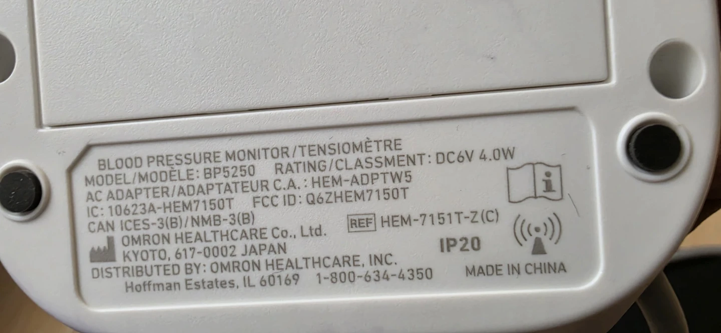 Omron Bloood Pressure monitor - photo 3
