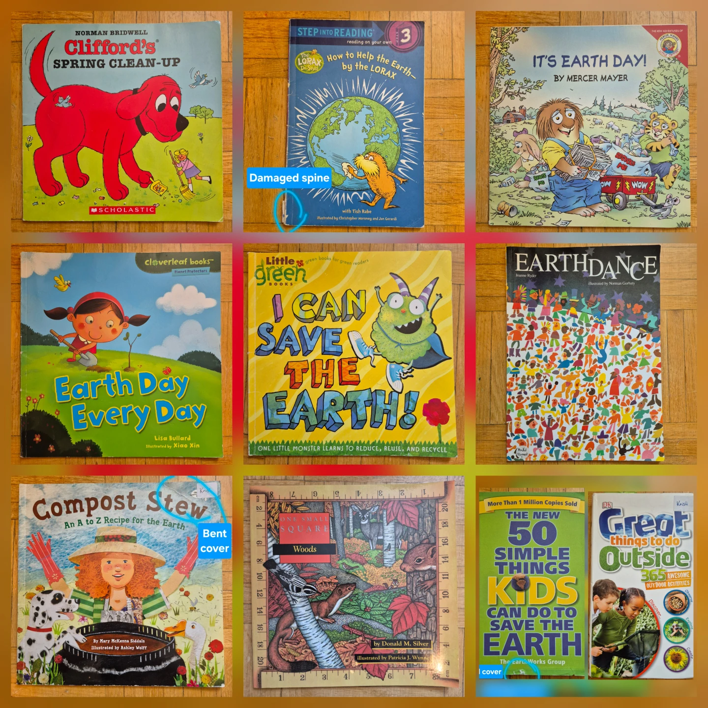 Set of 10 Books about the Earth for Kindergarten