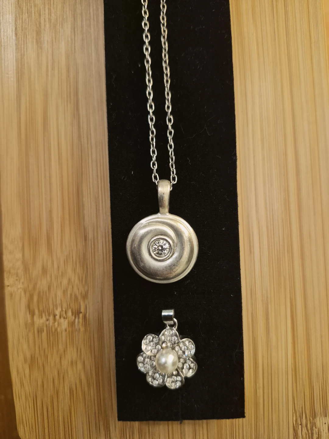 Vintage Jackie Spector Signed Silver Spiral Pendant Necklace - photo 4