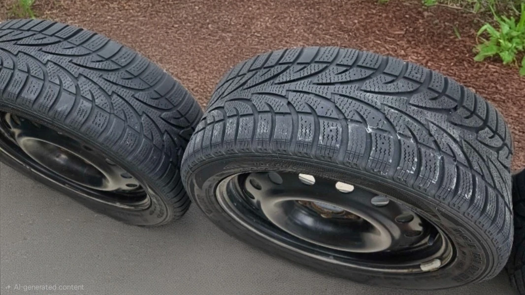 Sailun 225/50R17 Winter Tires on Rims - photo 3