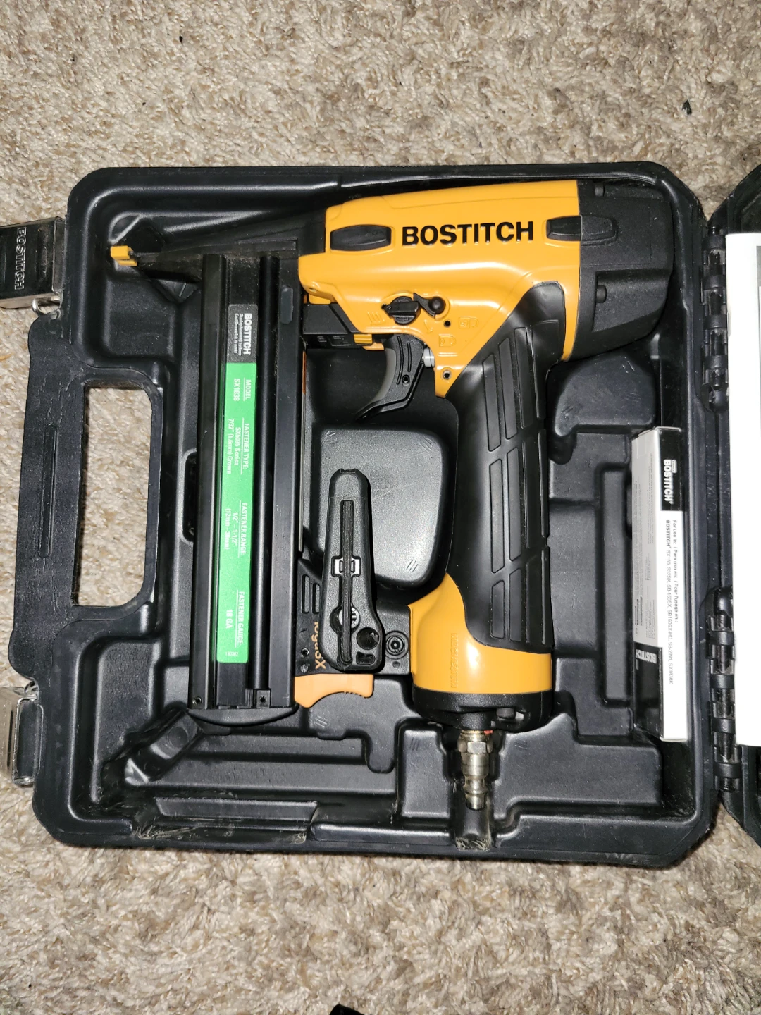 BOSTITCH SX1838 Brad Nailer