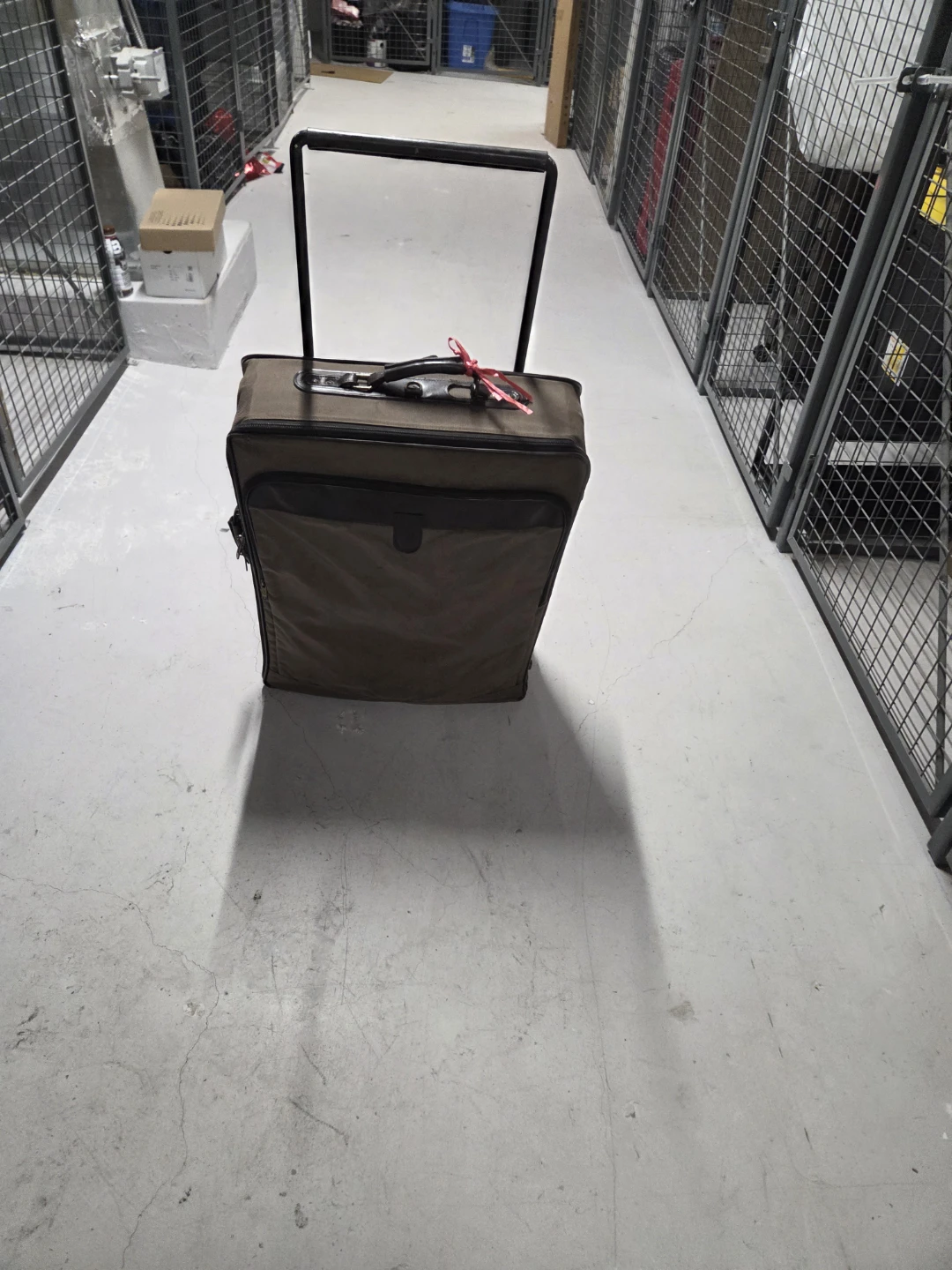 Brown Rolling Suitcase