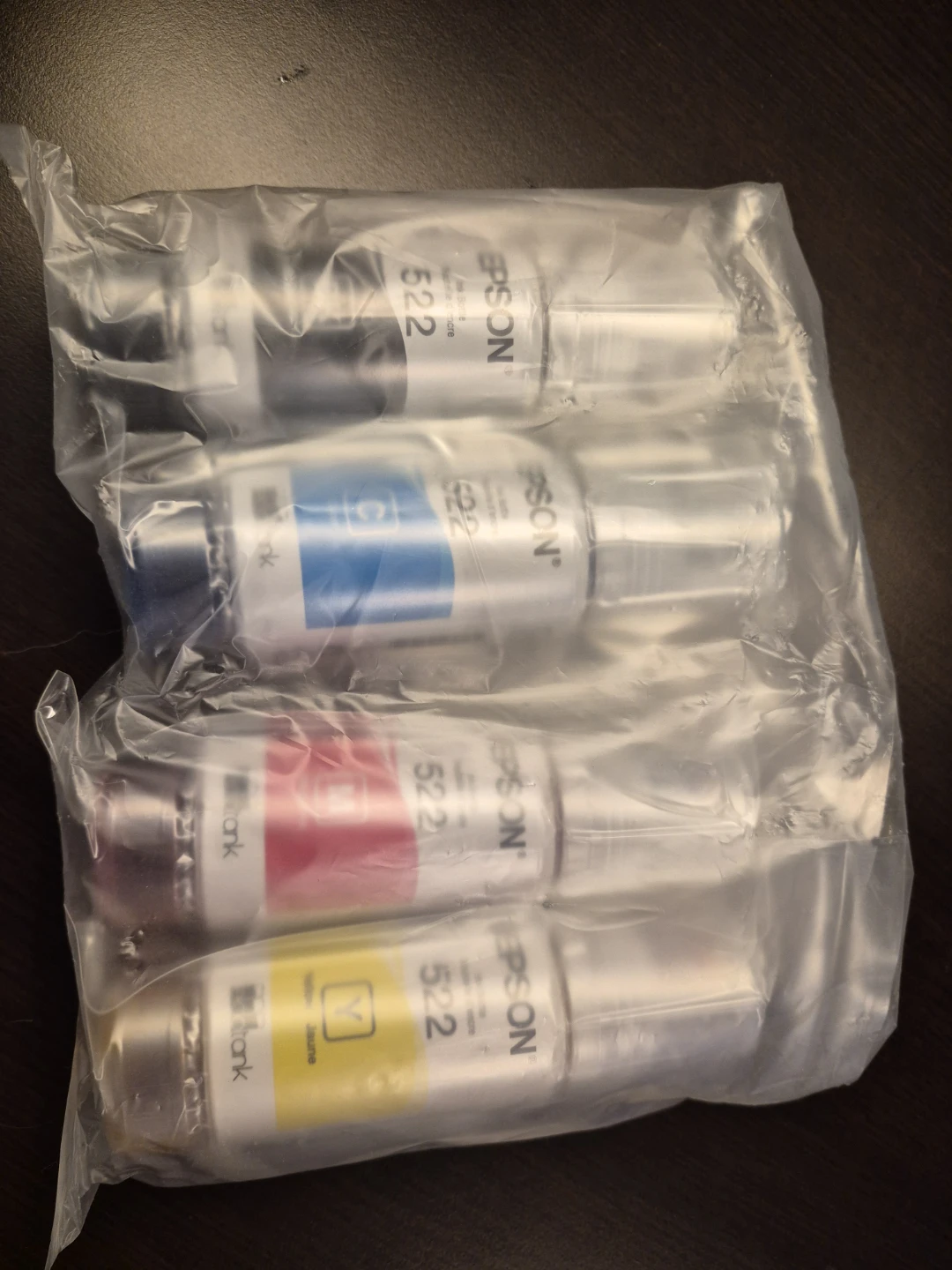 Epson 522 Ink Bottles - 4 Colour Set