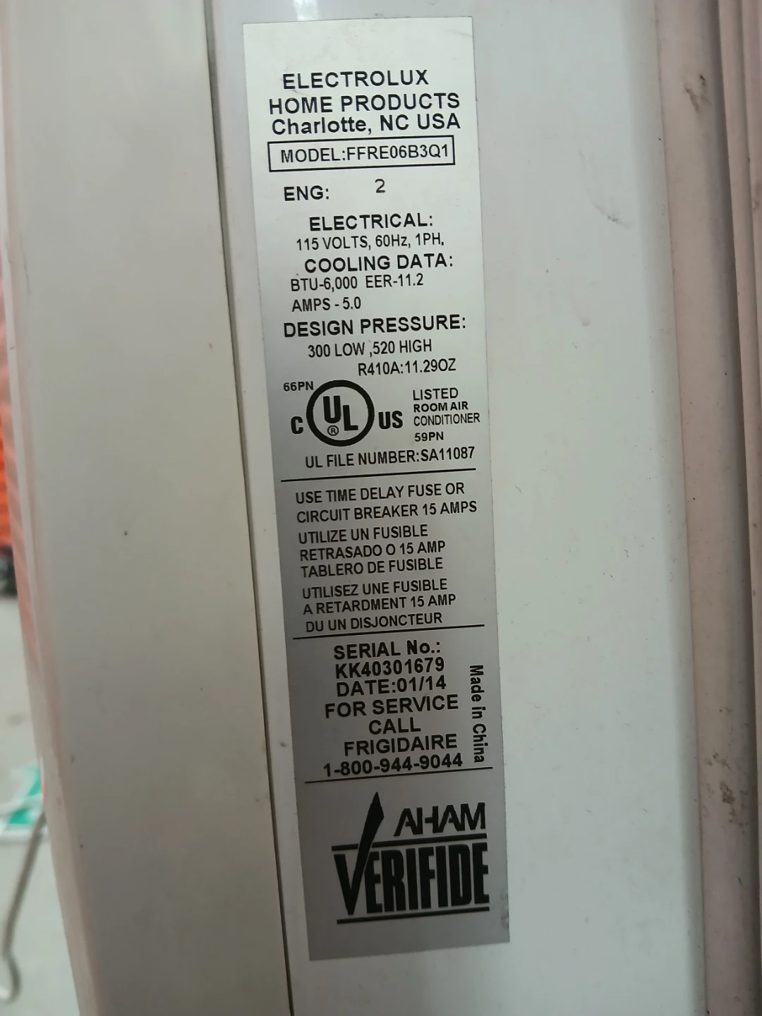 Frigidaire Window Air Conditioner 6,000 BTU - photo 2