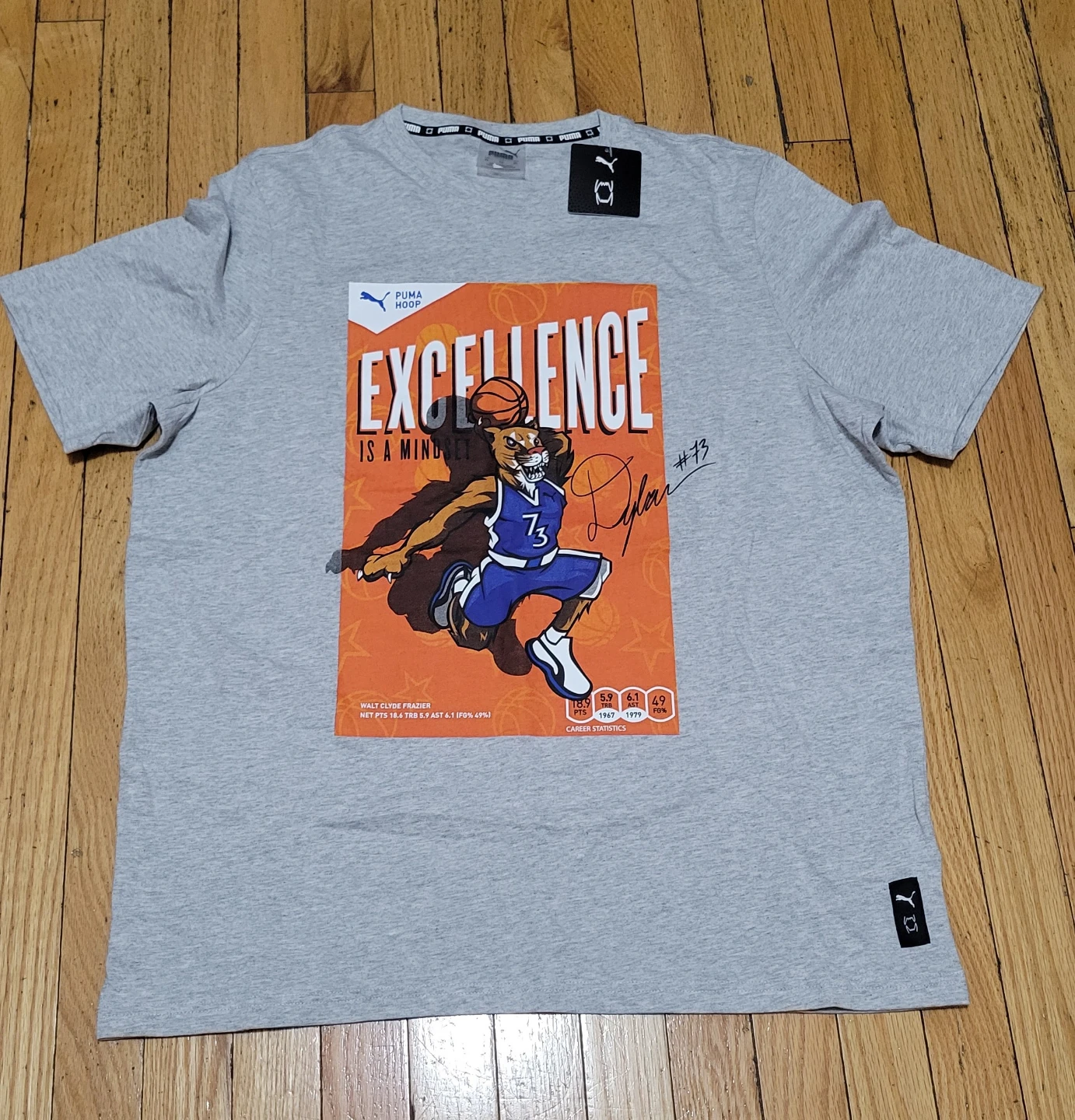 Puma Hoops Excellence T-Shirt XL Grey