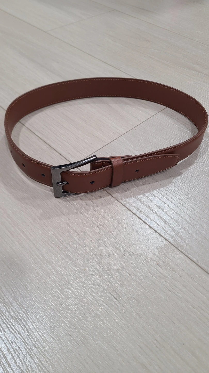 Boys Brown Leather Belt 30"