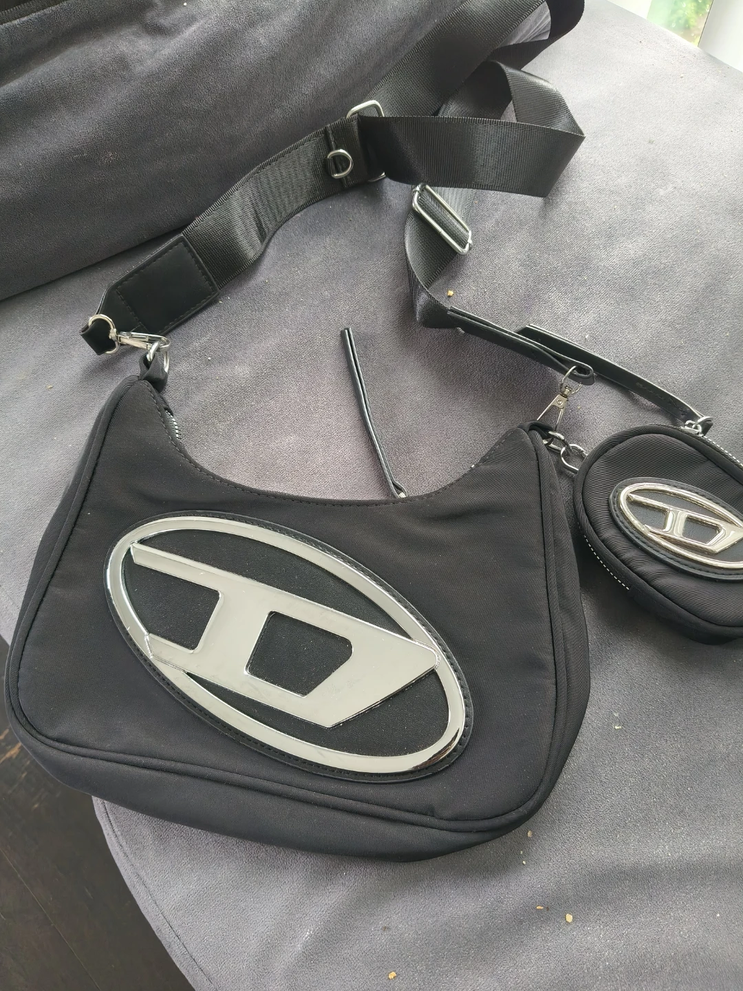 Diesel Black Shoulder Bag with Coin Pouch - photo 2